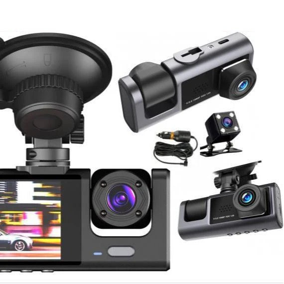 Car dash cam Full HD 1080P Black Box For Car dvr
Camera 3 Lens car camera dvr Front and rear dash cam